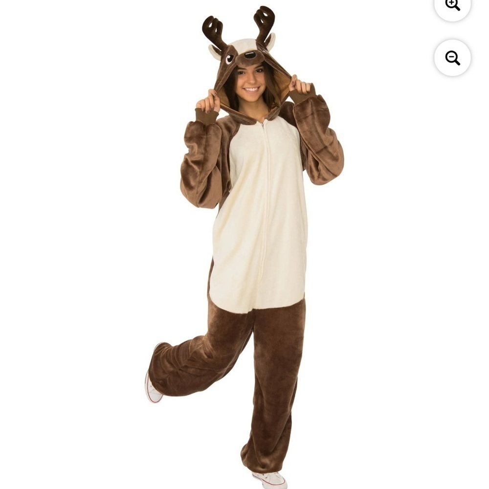 Adult unisex raindeer Jumpsuit costume loungewear Large/Xlarge